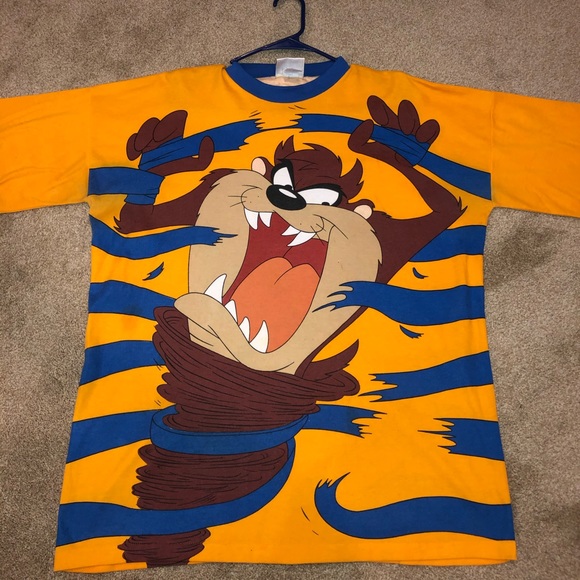 Vintage Other - 1992 Vintage Taz Allover print T-shirt!